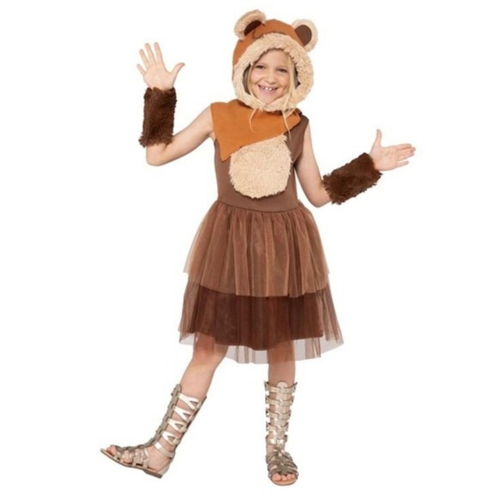 NEW Star Wars Girls 10-12 Ewok Halloween‎ Cosplay Costume Dress